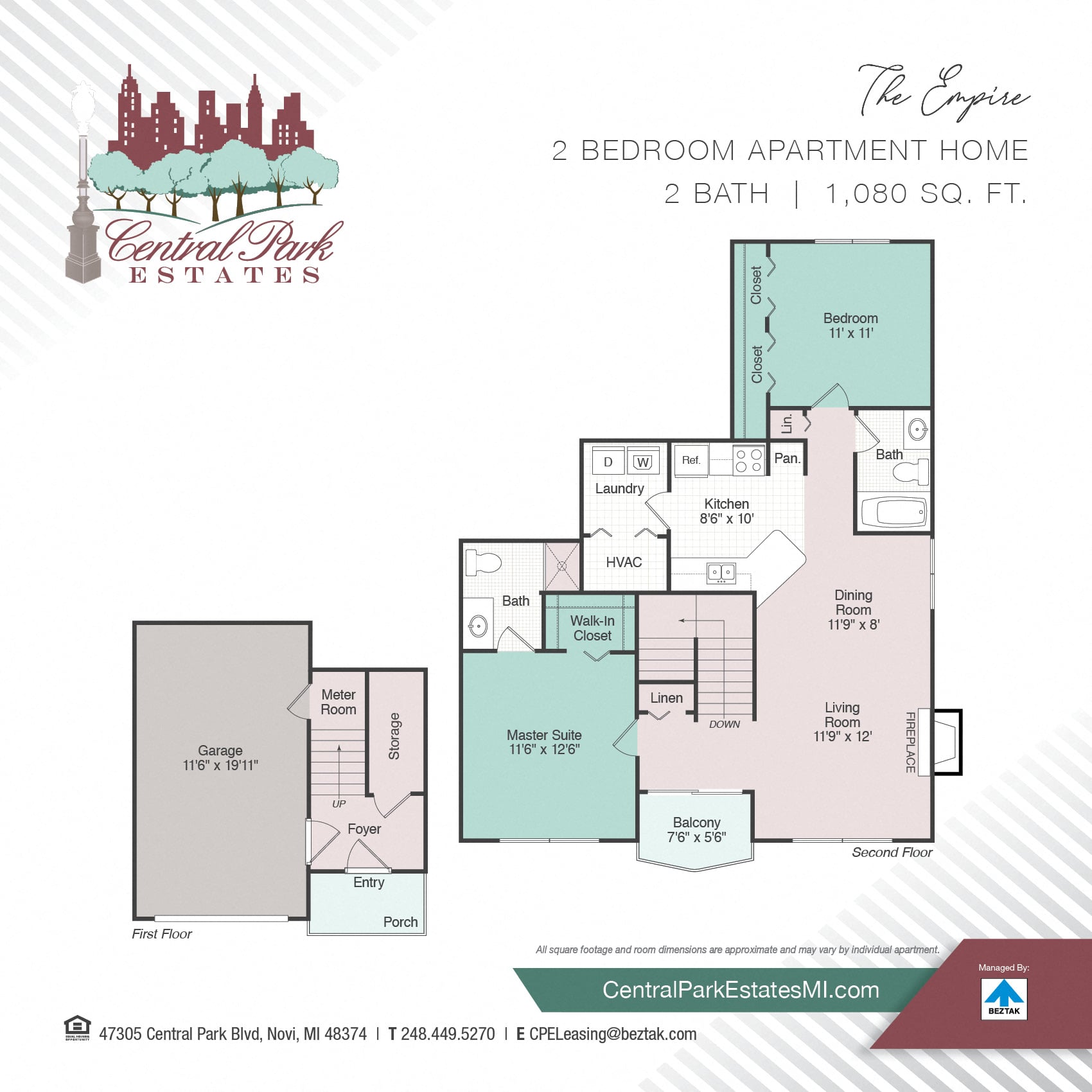 The Empire floor plan
